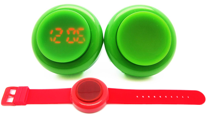 Illustration for article titled Pound On This Arcade Button Watch For Unlimited Time Checks